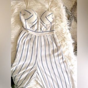 Striped jumpsuit